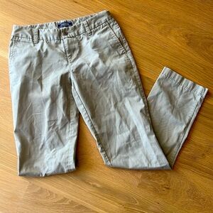 Lands End girls cotton blend chino pants